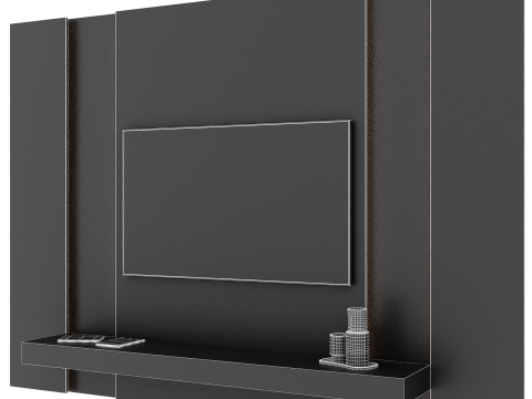 Apparecchio TV a parete 12 Modello 3D
