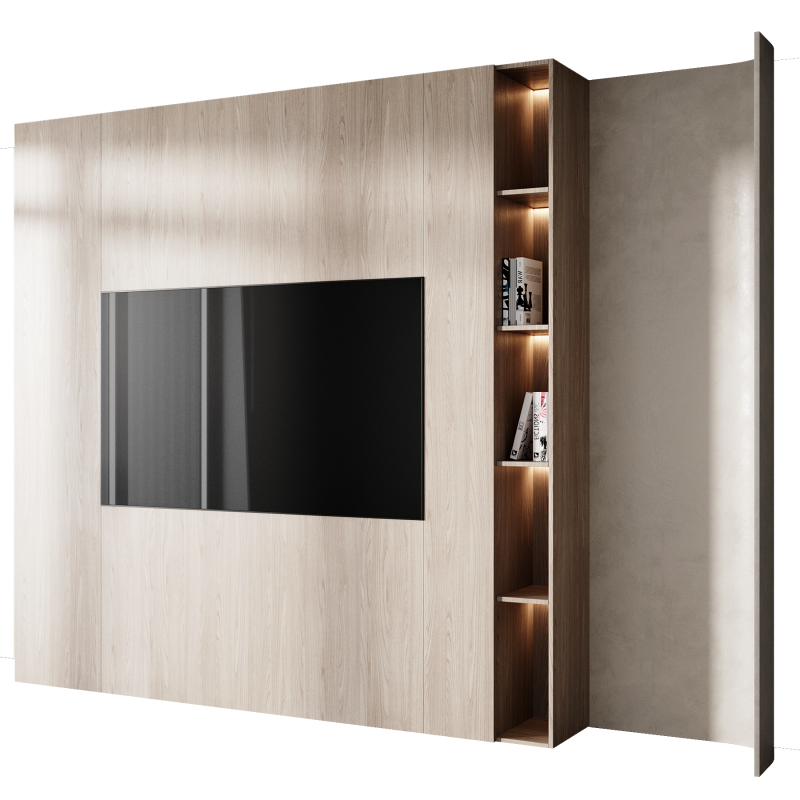 Tv wall set 13 Modello 3D .c4d .max .obj .3ds .fbx .stl .blend