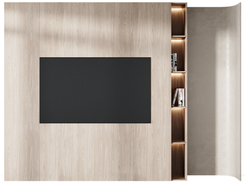 Tv wall set 13 Modello 3D