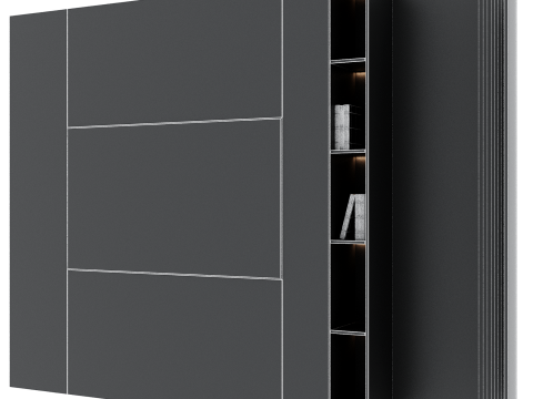 Tv wall set 13 Modello 3D