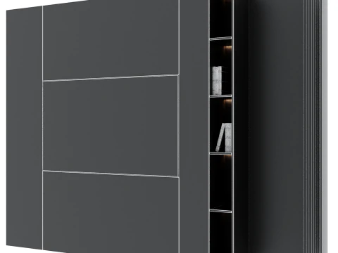 Tv wall set 13 3D Model