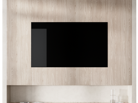 Tv wall set 14 3D 模型