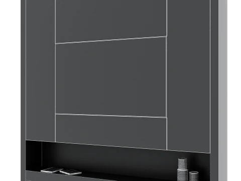 Tv wall set 14 3D Model