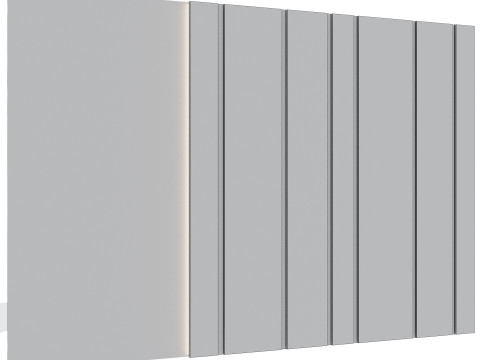 दीवार 3डी पैनल 01 3D मॉडल