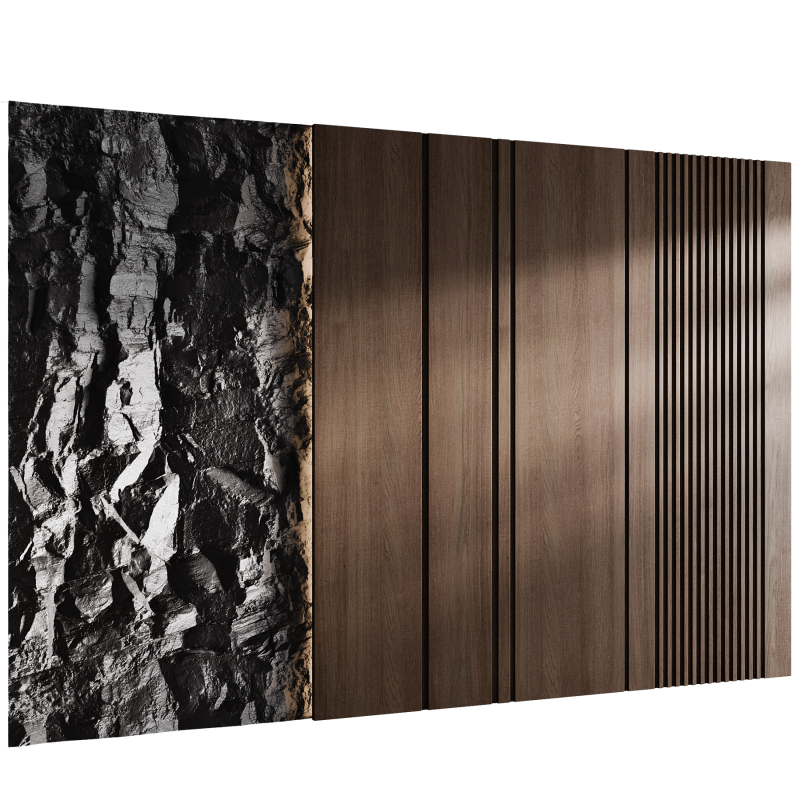 Wall 3d panel 02 Modèle 3D .c4d .max .obj .3ds .fbx .stl .blend