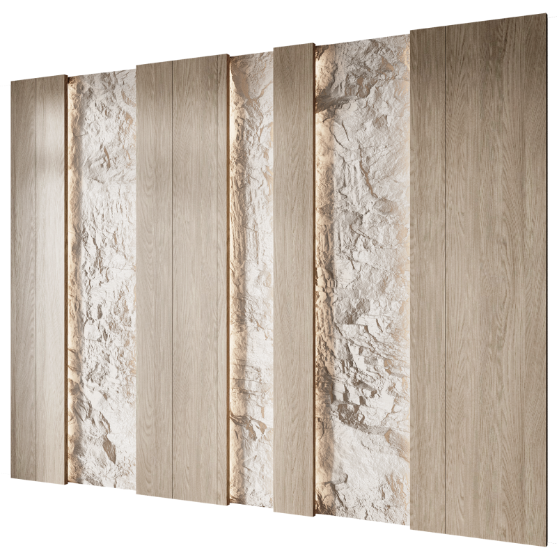 Wall 3d panel 09 Model 3D .c4d .max .obj .3ds .fbx .stl .blend