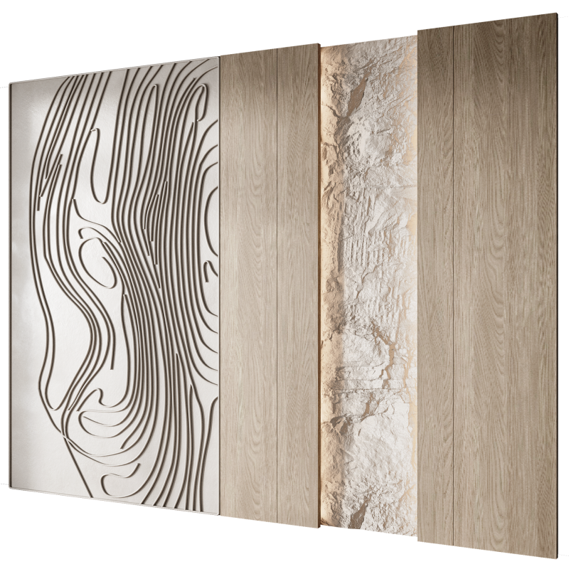 Wall 3d panel 10 3Dモデル .c4d .max .obj .3ds .fbx .stl .blend