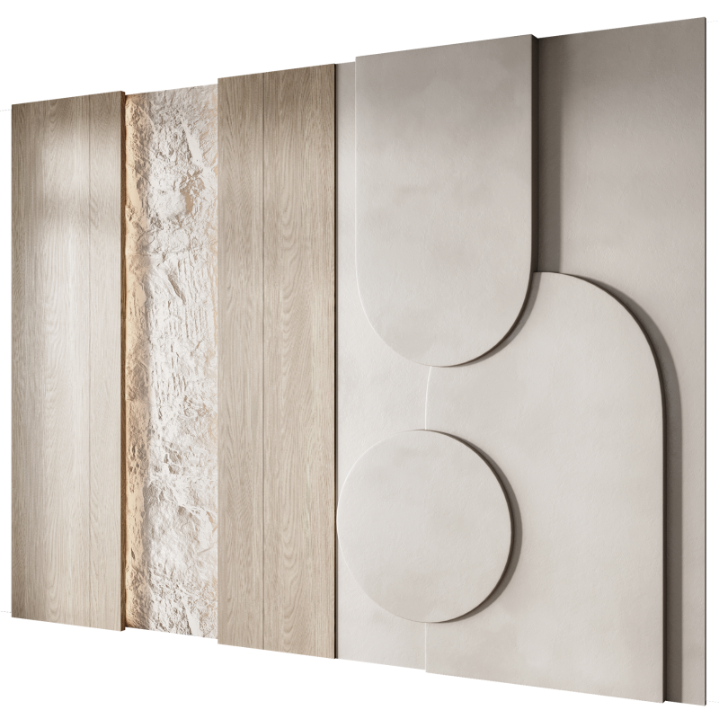 Wall 3d panel 8 3D Model .c4d .max .obj .3ds .fbx .stl .blend 