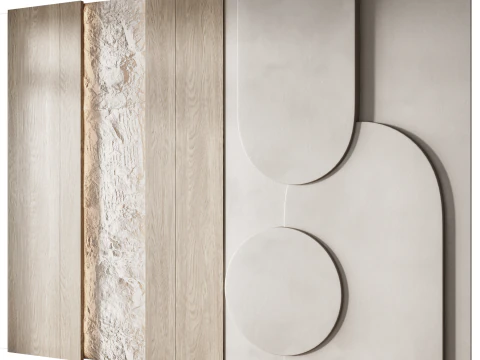 Стінові 3д панелі 8 3D Модель