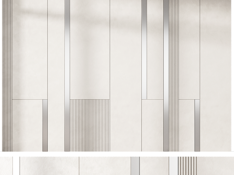 Pannello 3D a parete 12 Modello 3D