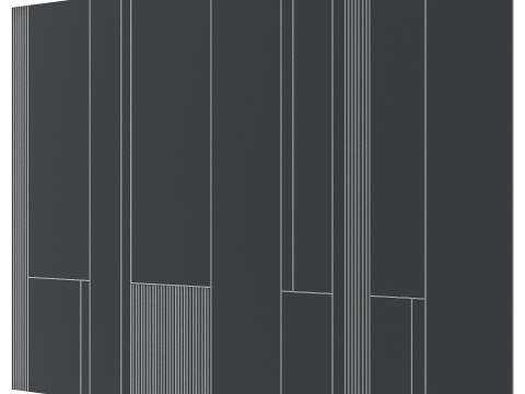 Pannello 3D a parete 12 Modello 3D