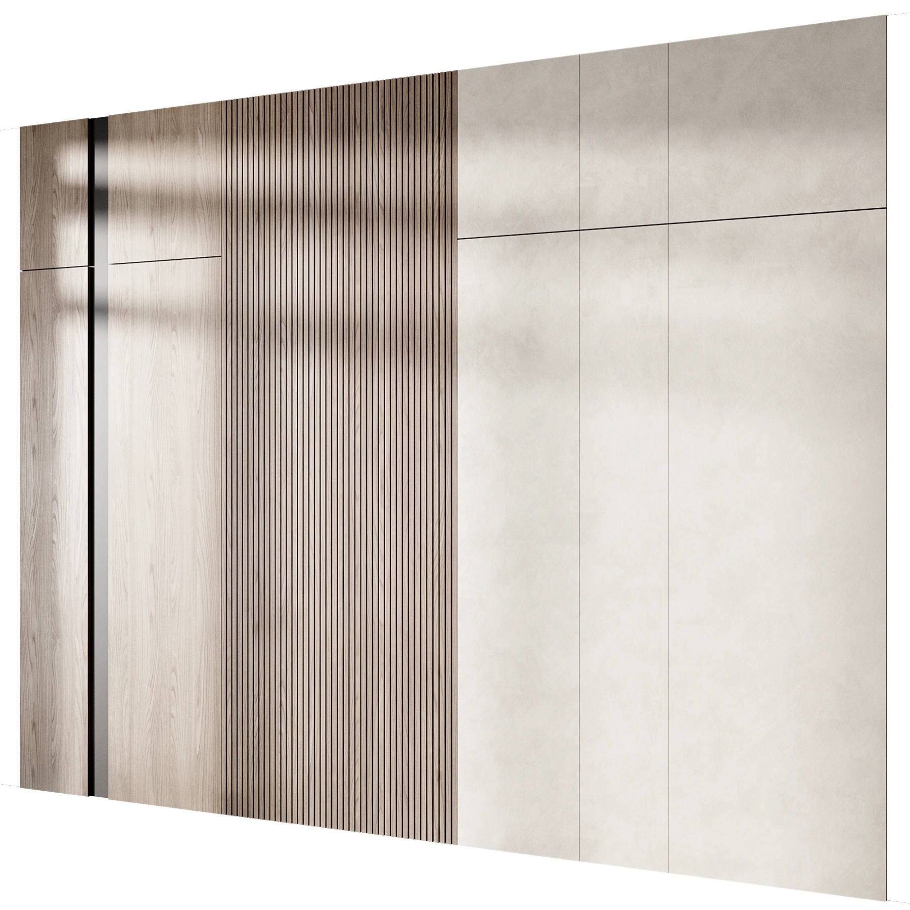 Wall panel 20 3D Model .c4d .max .obj .3ds .fbx .stl .blend 