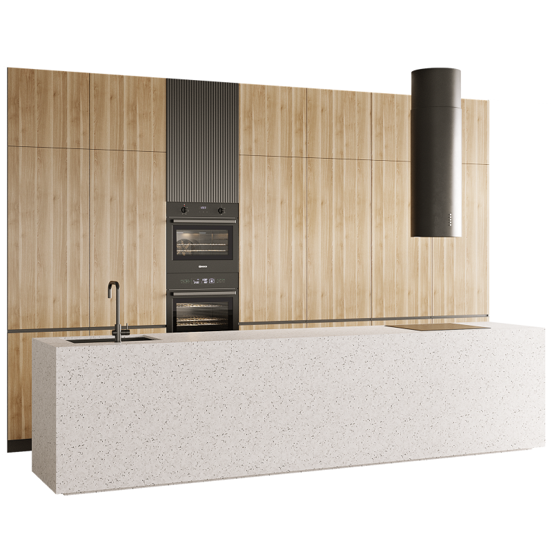 Kitchen 3 3D 모델 .c4d .max .obj .3ds .fbx .stl .blend 