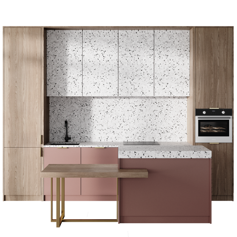 Kitchen set 006 3D 모델 .c4d .max .obj .3ds .fbx .stl .blend