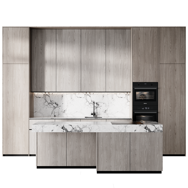 Kitchen 09 3D Model .c4d .max .obj .3ds .fbx .stl .blend 