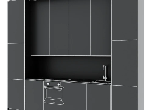 キッチンセット12 3Dモデル