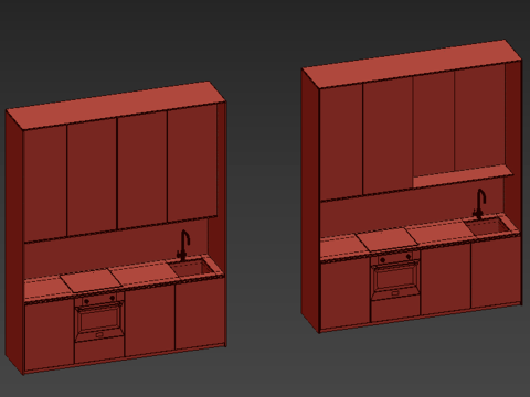 Kitchen set 15 Modello 3D