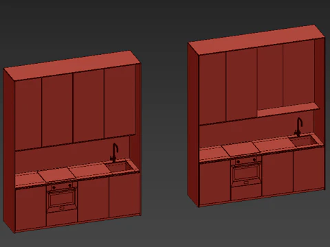 Kitchen set 15 3D Model