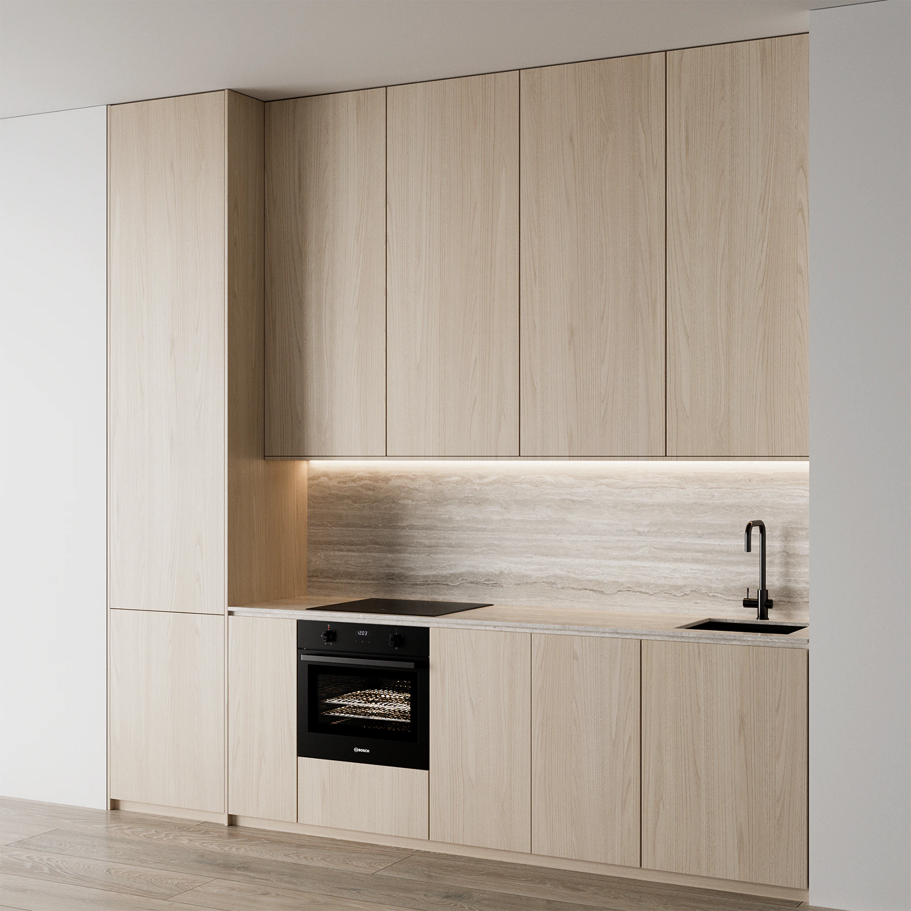 Kitchen set 17 3D Model .c4d .max .obj .3ds .fbx .stl .blend 