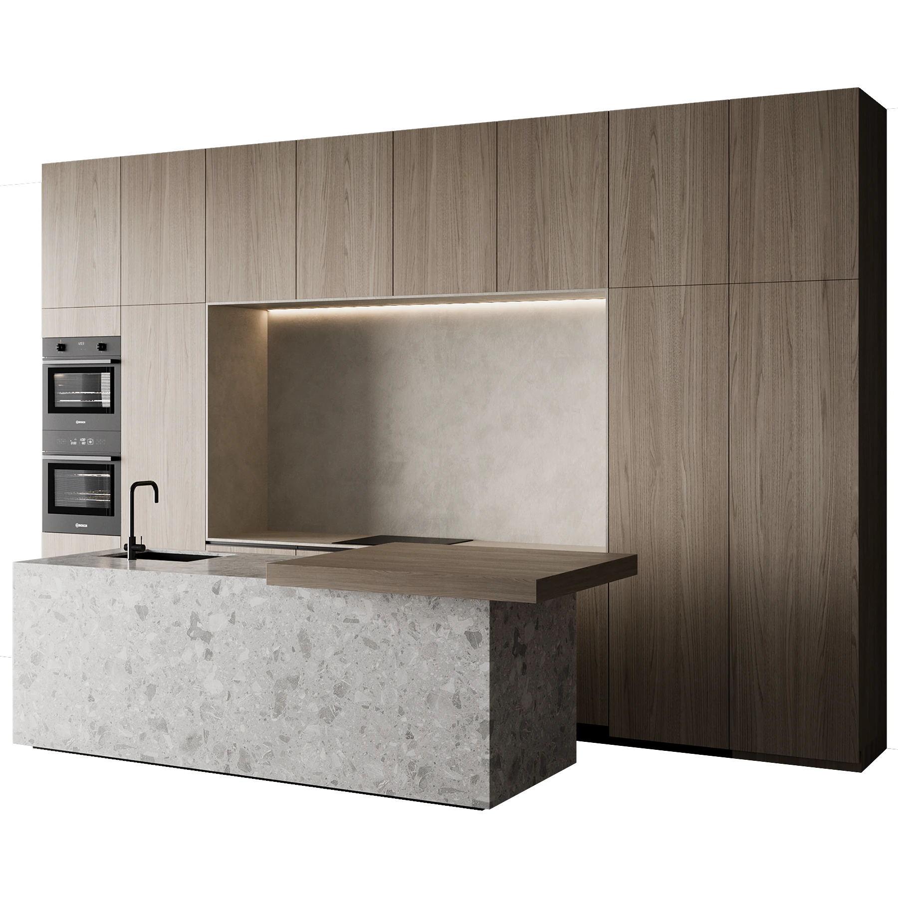 Kitchen set 23 3D Model .c4d .max .obj .3ds .fbx .stl .blend 