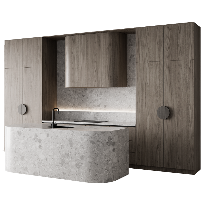 Kitchen set 30 3D 模型 .c4d .max .obj .3ds .fbx .stl .blend 