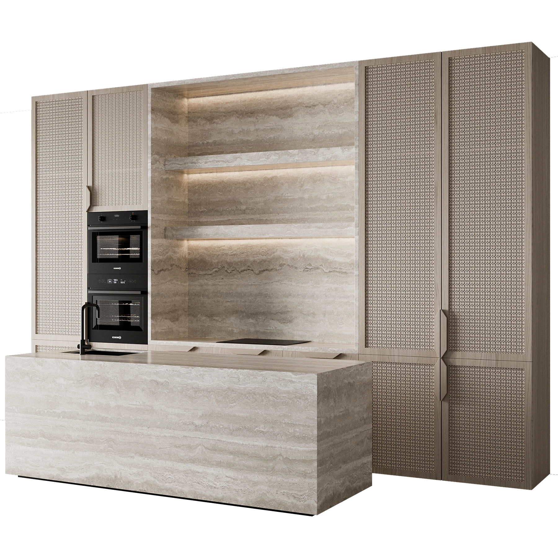 Kitchen set 31 3D Model .c4d .max .obj .3ds .fbx .stl .blend 