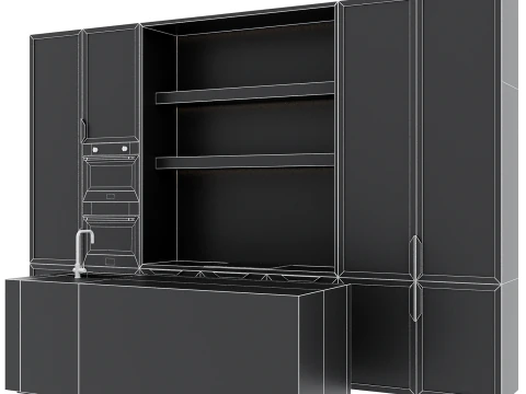 Kitchen set 31 3D Model