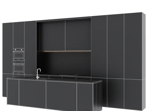 キッチンセット 33 3Dモデル