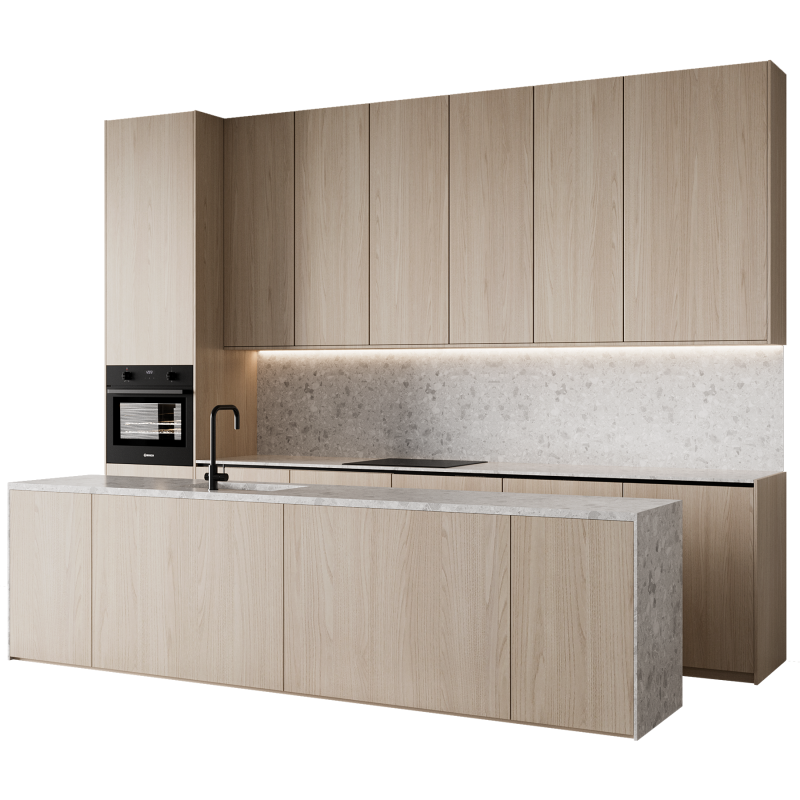 Kitchen set 34 Model 3D .c4d .max .obj .3ds .fbx .stl .blend