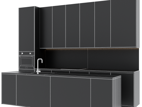 Kitchen set 34 Model 3D