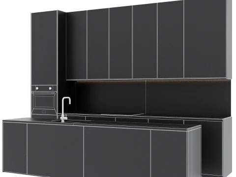 Kitchen set 34 3D Model