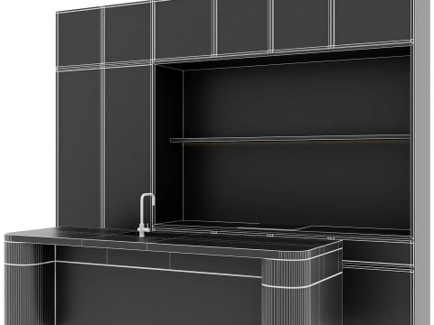Kitchen set 35 3D Model