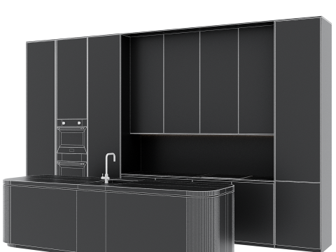 Kitchen set 36 3D Model