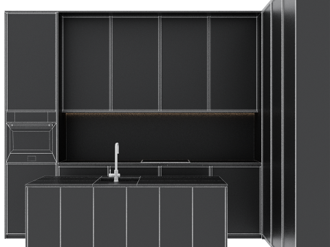 Kitchen set 37 Model 3D