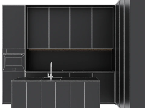 Kitchen set 37 3D Model