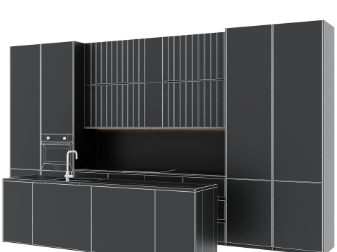 Kitchen set 38 3D Model