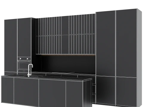 Kitchen set 38 3D Model