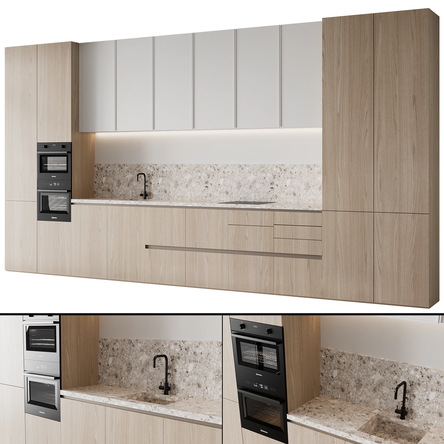 Kitchen set 39 3D Model .c4d .max .obj .3ds .fbx .stl .blend 