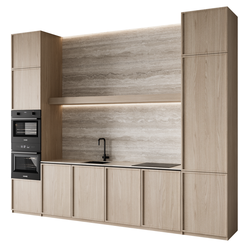 Kitchen set 041 3D Model .c4d .max .obj .3ds .fbx .stl .blend 