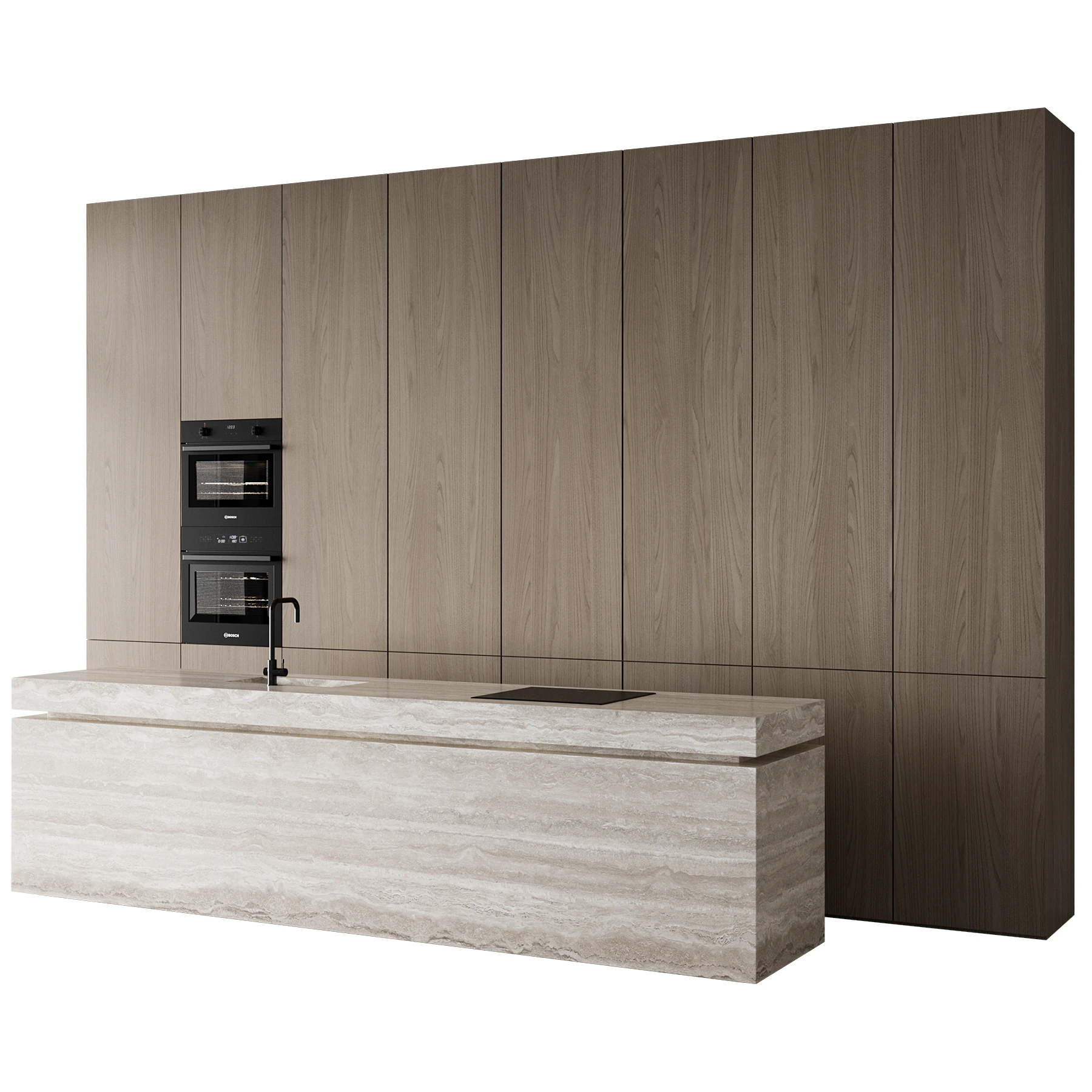 Kitchen set 042 3D Model .c4d .max .obj .3ds .fbx .stl .blend 
