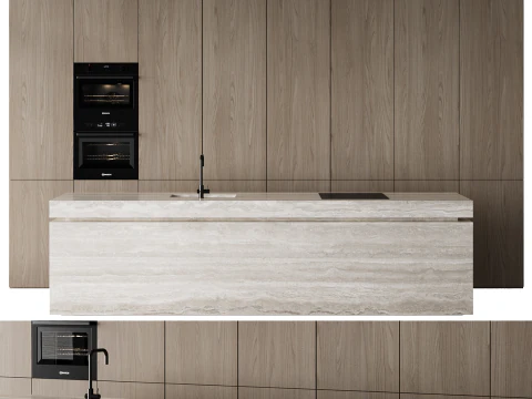 Kitchen set 042 3D Model