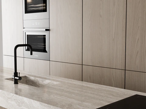 Kitchen set 042 3D Model