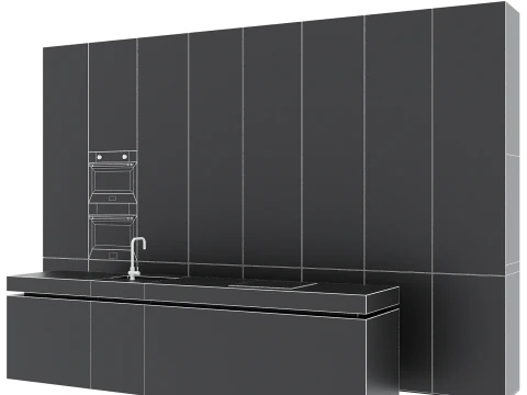Kitchen set 042 3D Model