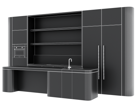 Kitchen set 44 Model 3D