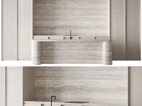 주방 세트 45 3D 모델