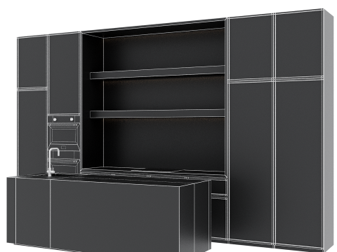 Kitchen set 46 3D Модель