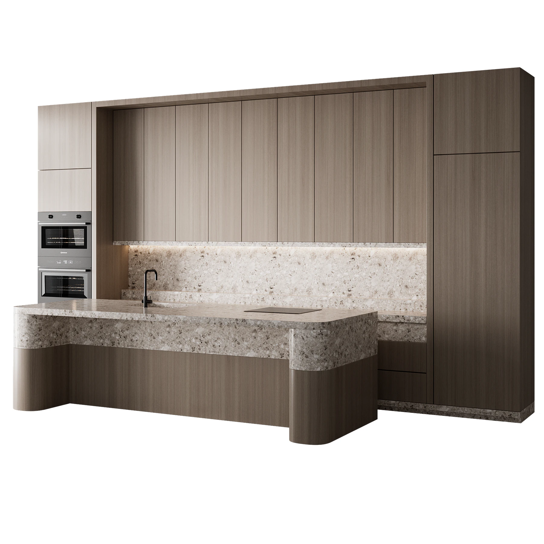 Kitchen set 47 3D Model .c4d .max .obj .3ds .fbx .stl .blend 