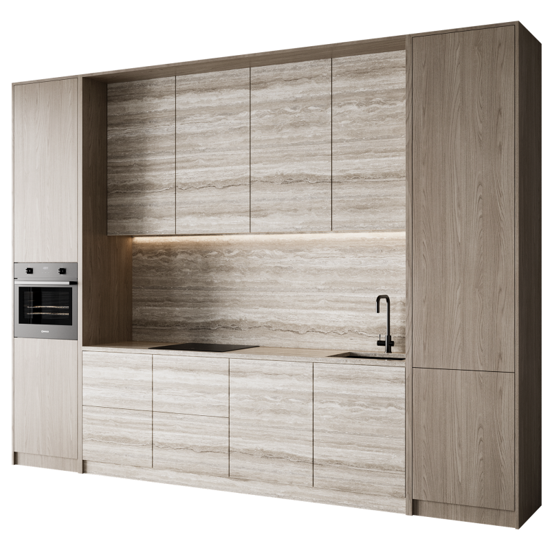 Kitchen set 048 3D Model .c4d .max .obj .3ds .fbx .stl .blend