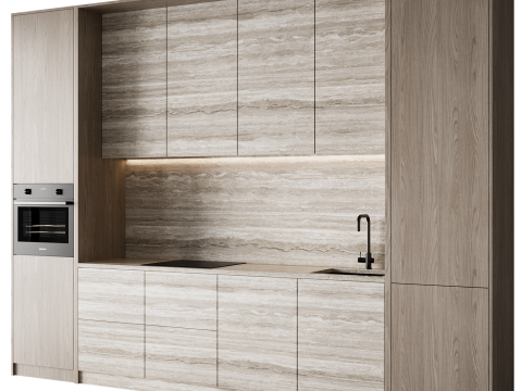Kitchen set 048 3D Model