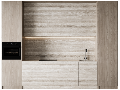 Kitchen set 048 3D Model
